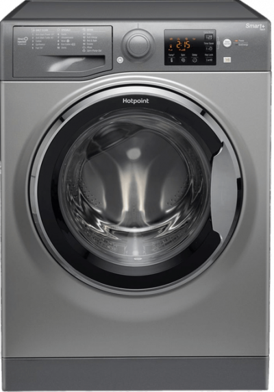 Silver washing machine